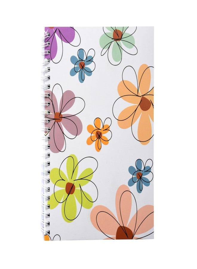 Papboo A5 Easy to Carry Re-writeable/Reusable Notebook - Eco Friendly Notebook with Fine Tip Marker & a Microfiber Cloth and A Pocket At Back- Floral - Image 1