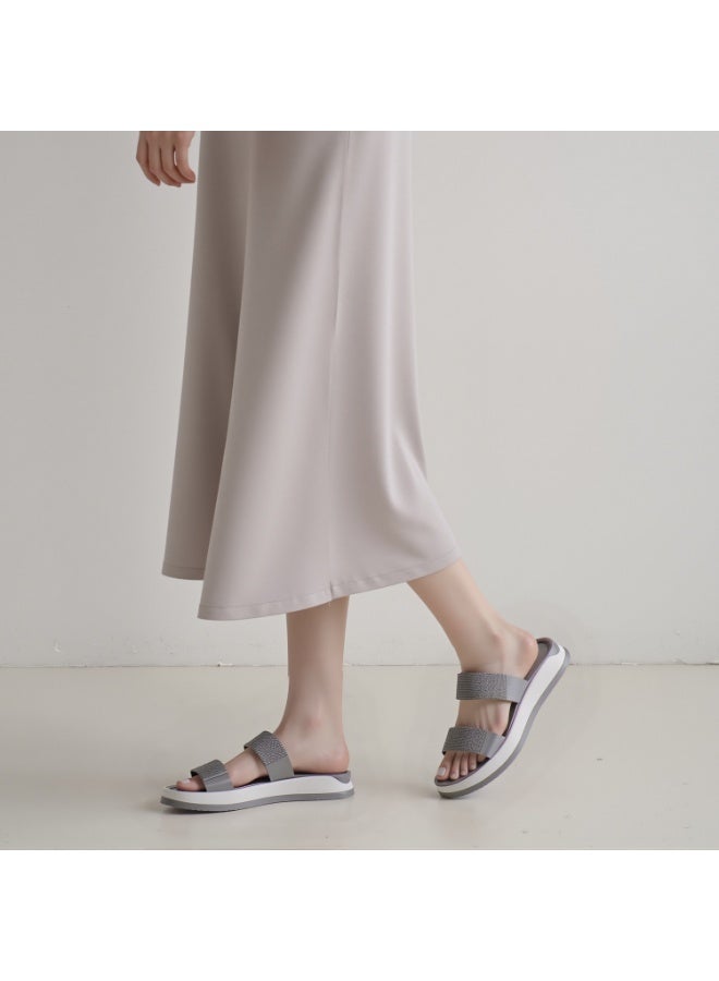 SD.Felano SD Felano Women's Slip-On Platform Sandals | Lightweight Open Toe Slides for Women & Girls | Comfortable Cushioned Summer Footwear for Travel, Beach & Daily Wear - Image 2