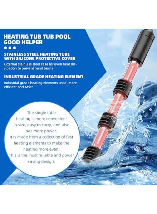 ساخن ماء Azonee غمر 2500 واط - سخان سريع مع عرض درجة حرارة ثابتة وإيقاف تشغيل تلقائي - غاطس للحمامات، أحواض السباحة، الدلاء - Image 3
