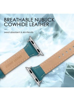 SWEES Leather Band Compatible for Apple Watch 38mm 40mm 41mm, Slim Thin Dressy Elegant Genuine Leather Strap Compatible for iWatch Series 8, 7, 6, 5, 4, 3, 2, 1, SE, Sport & Edition Women  - Image 3