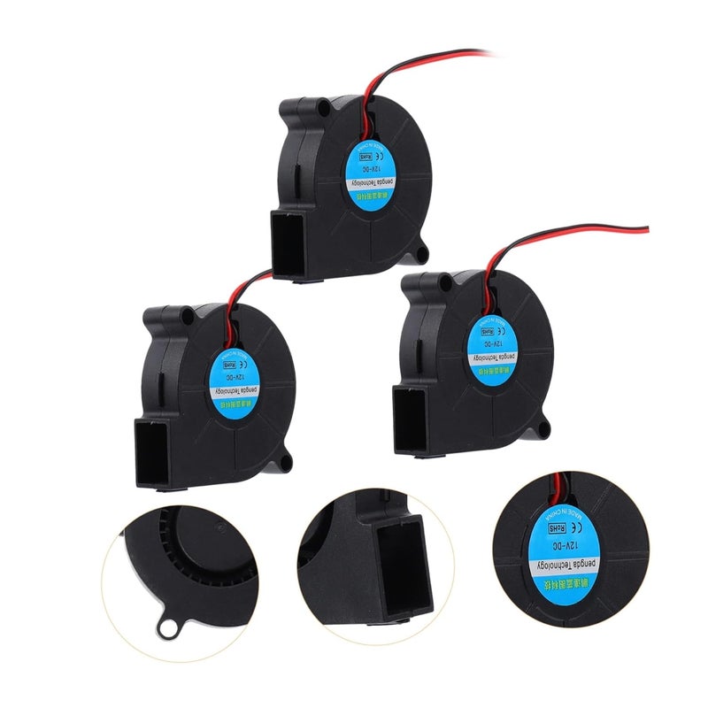 Angoily 3pcs Printer Cooling Fan Blower Compact Design for Cooling of Hot Ends Extruders Prints Construction for Performance - Image 3