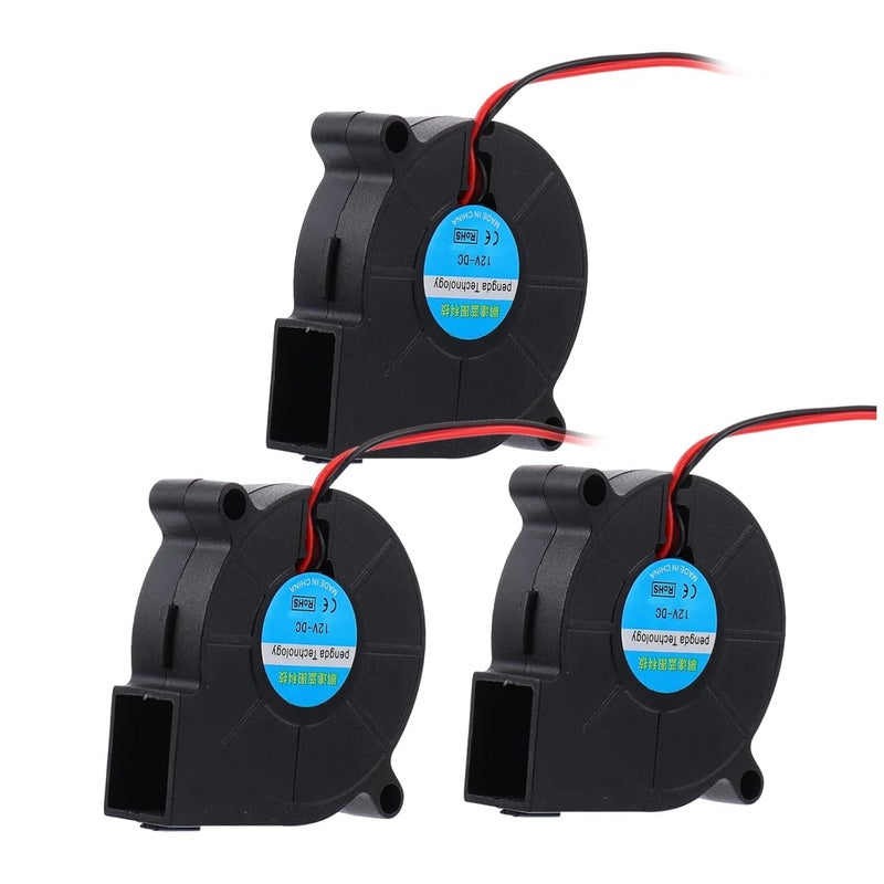 Angoily 3pcs Printer Cooling Fan Blower Compact Design for Cooling of Hot Ends Extruders Prints Construction for Performance - Image 1
