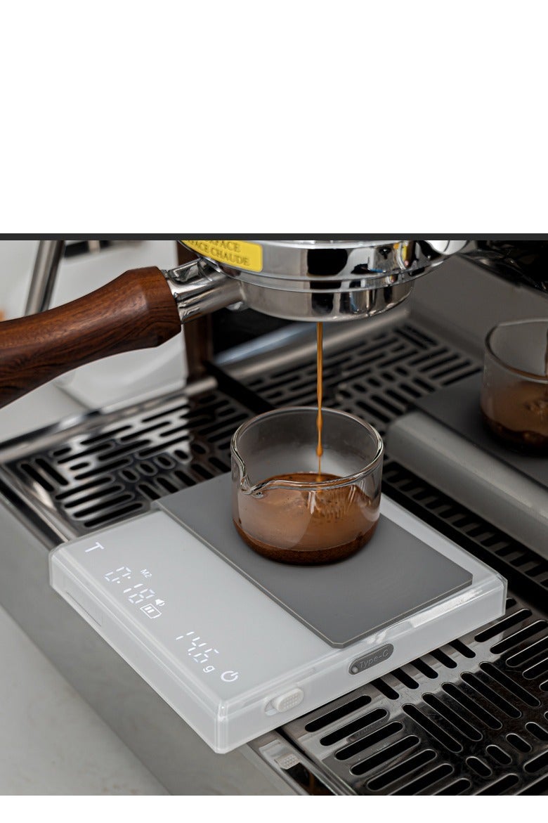 ميزان قهوة قابل للشحن مع مؤقت – ميزان دقيق 0.1 جم للإسبريسو والـ Pour-Over بسعة 2 كجم، استشعار الجاذبية، ميزان مطبخ رقمي محمول - Image 4