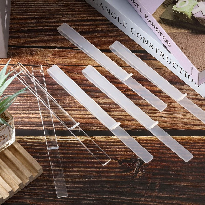 eBoot eBoot 8 Pieces Music Stand Clips Music Stand Page Holder Transparent Sheet Holder Clear Acrylic Read Clip for Wind for Musician Outdoor  - Image 5