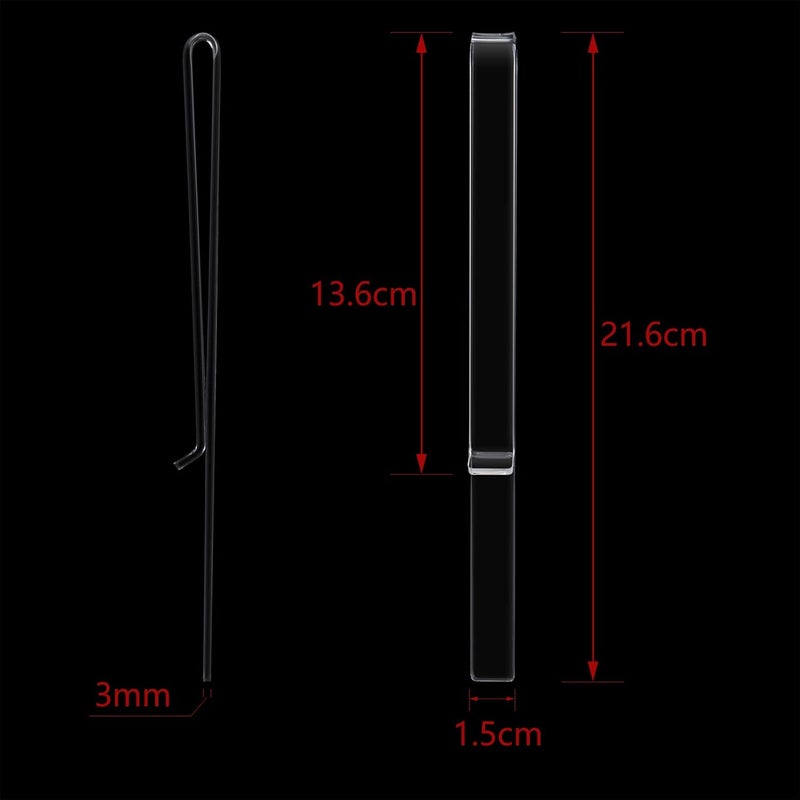 eBoot eBoot 8 Pieces Music Stand Clips Music Stand Page Holder Transparent Sheet Holder Clear Acrylic Read Clip for Wind for Musician Outdoor  - Image 2