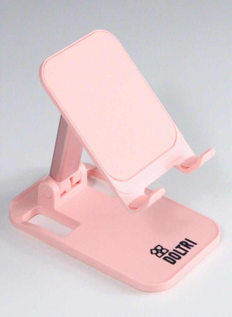 دولتري حامل الهاتف والكمبيوتر اللوحي القابل للطي (وردي) - Image 2