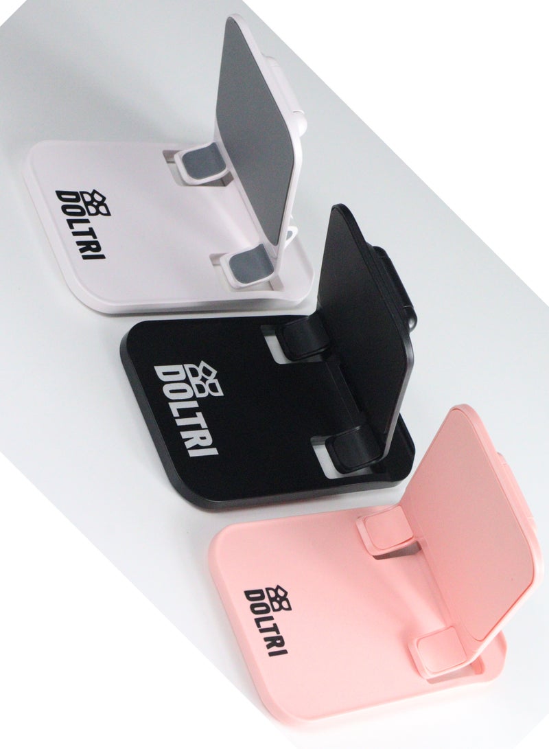 دولتري حامل الهاتف والكمبيوتر اللوحي القابل للطي (وردي) - Image 5