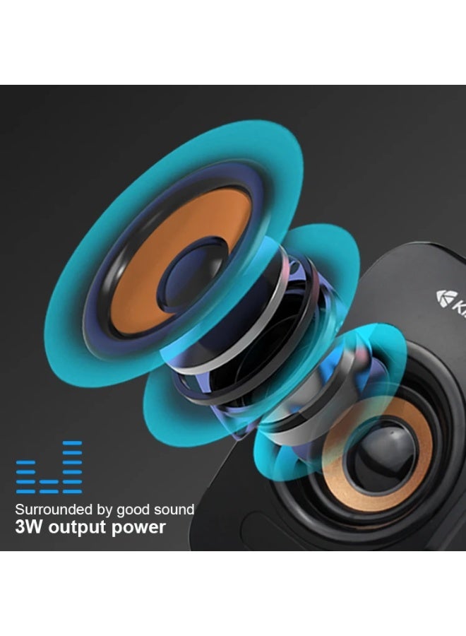 Kisonli KS-07 USB Stereo Speaker – Compact Design & Reliable Performance - Image 4