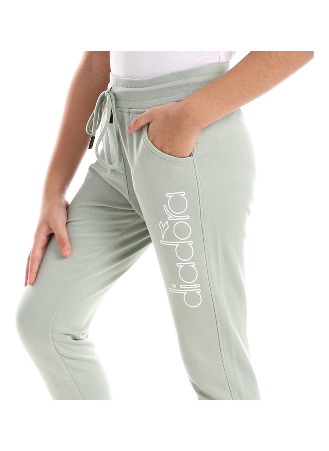 DIADORA - Printed  Girls Cotton Sweatpant - Image 1