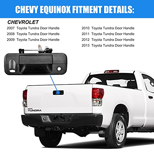 FAERSI Tailgate Handle Liftgate Latch Handle with Rear Camera Hole Replacements for 2007-2013 Toyota Tundra | Replaces# 69090-0C051, 690900C051, 81214 - Image 4