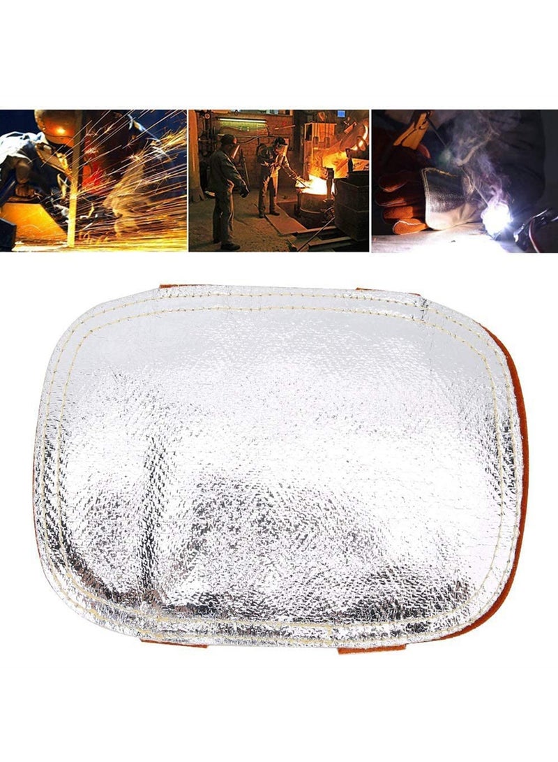 SYOSI Welding Gloves and Pad Aluminized Heat Resistant Glove Pad Fireproof Gloves Pad High Temperature Hand Guard Shield for Enhanced Hand Protection  - Image 4