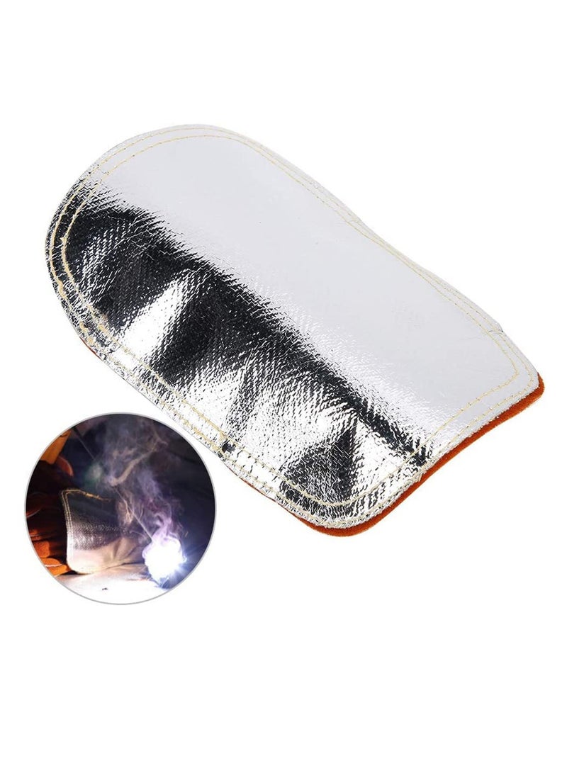 SYOSI Welding Gloves and Pad Aluminized Heat Resistant Glove Pad Fireproof Gloves Pad High Temperature Hand Guard Shield for Enhanced Hand Protection  - Image 3