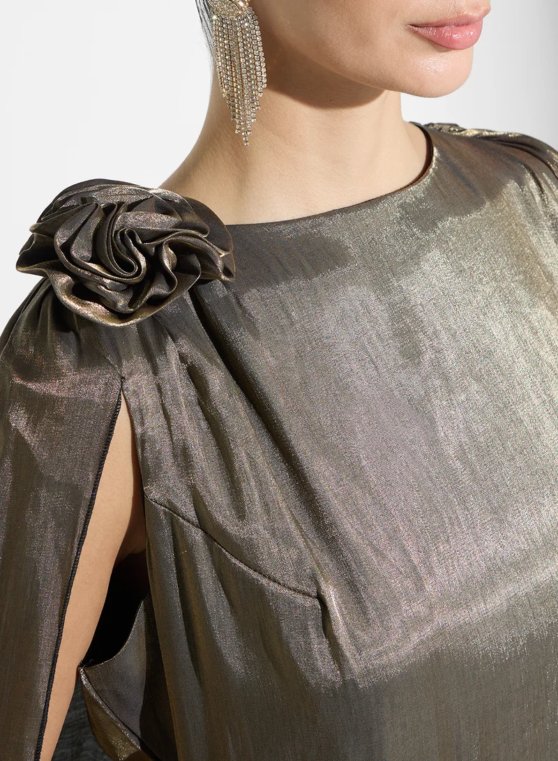 Ella Limited Edition Metallic Column Dress
