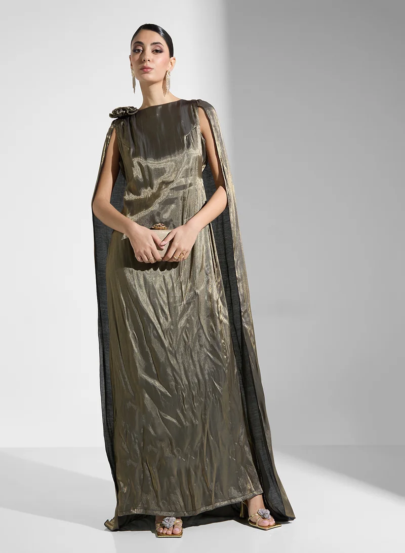 Ella Limited Edition Metallic Column Dress