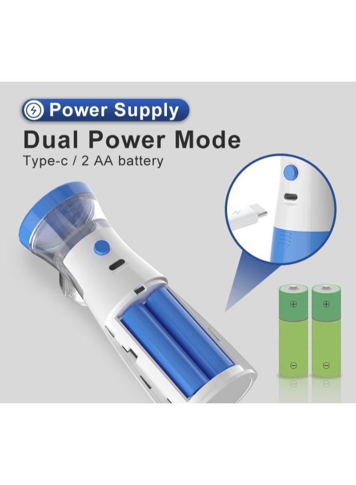 OSALIA Portable Mesh Nebulizer Machine for Adults & Kids – Handheld Silent Inhaler with Mask & Mouthpiece, USB Rechargeable Ultrasonic Nebulizer for Asthma, Cough & Respiratory Relief - Image 4