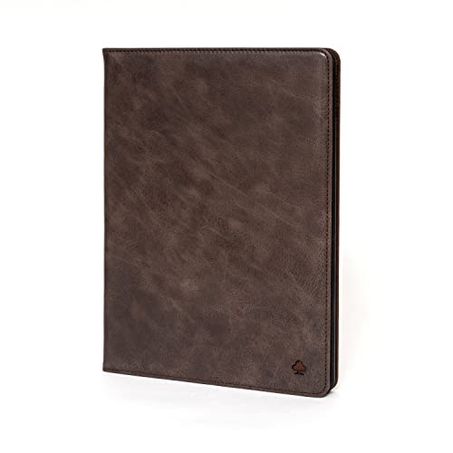 Porter Riley Leather Case for iPad mini 7 Mini 6 83 inch 20242021 Premium Genuine Leather StandCoverFlip Case Chocolate Brown - Image 1