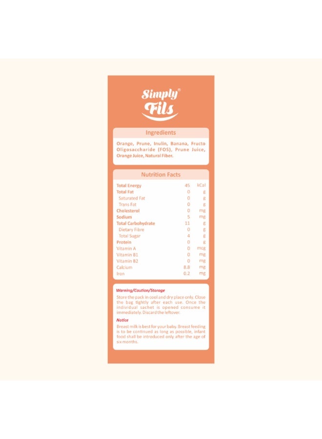 Simply Fils قطرات فواكه ذائبة برتقالية وخوخ - Image 4
