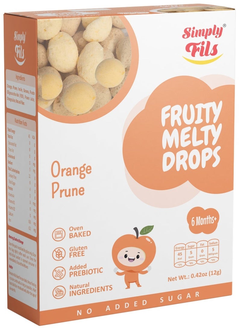 Simply Fils قطرات فواكه ذائبة برتقالية وخوخ - Image 1