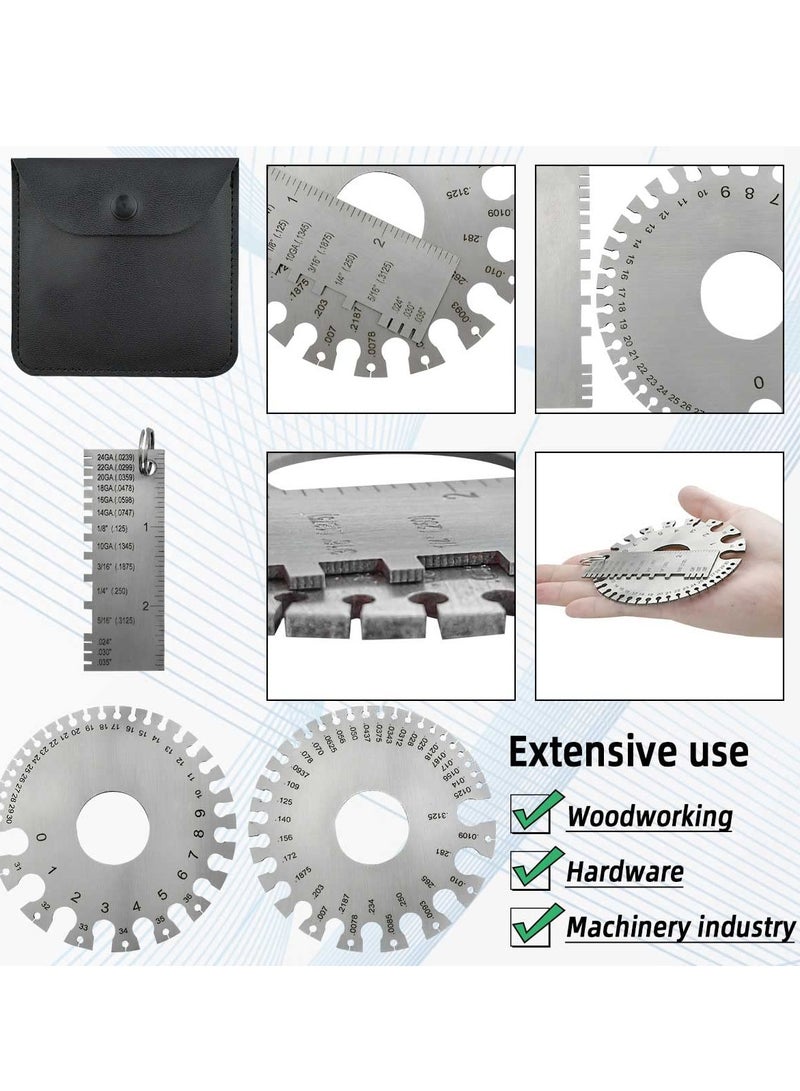 صفائح معدنية من أسلاك الفولاذ المقاوم للصدأ، مقياس لحام الأسلاك القياسي، صفائح كابلات مستديرة من الفولاذ المقاوم للصدأ، مقياس سمك معدني قياسي، مقياس سمك الأسلاك للاستخدام المنزلي، البناء، الديكور - Image 5