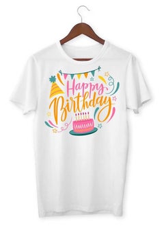 Men’s Soft T Shirt Printed Happy Birthday
