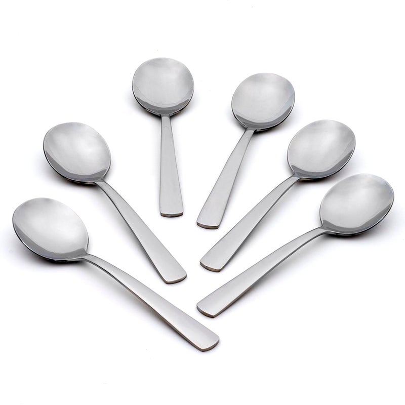 Oneida Aptitude Soup Spoons - Set Of 6 - Image 5