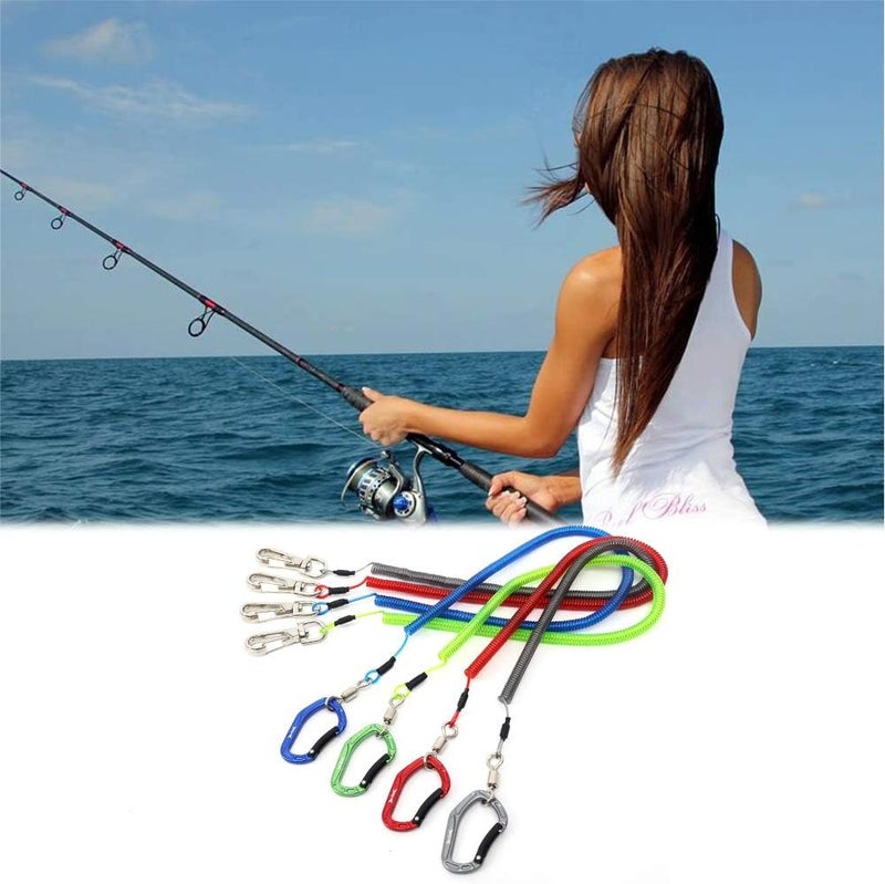 Hercules M4 Fishing Lanyard, Fishing Pole Tether, Kayak Paddle Leash, Heavy Duty Retractable Coiled Lanyard for Fishing, Rods, Pliers, Boating, Paddles, Kayak - Image 5