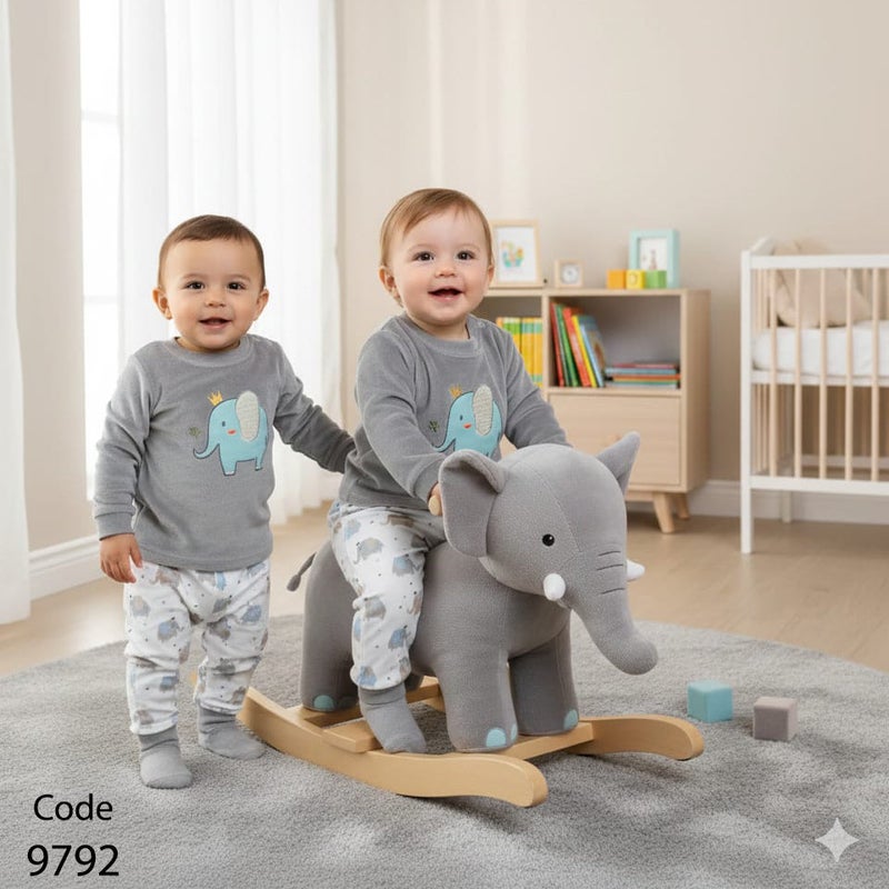 Kidzvilla Newborn Velvet Pajama Set 9792 - Image 4