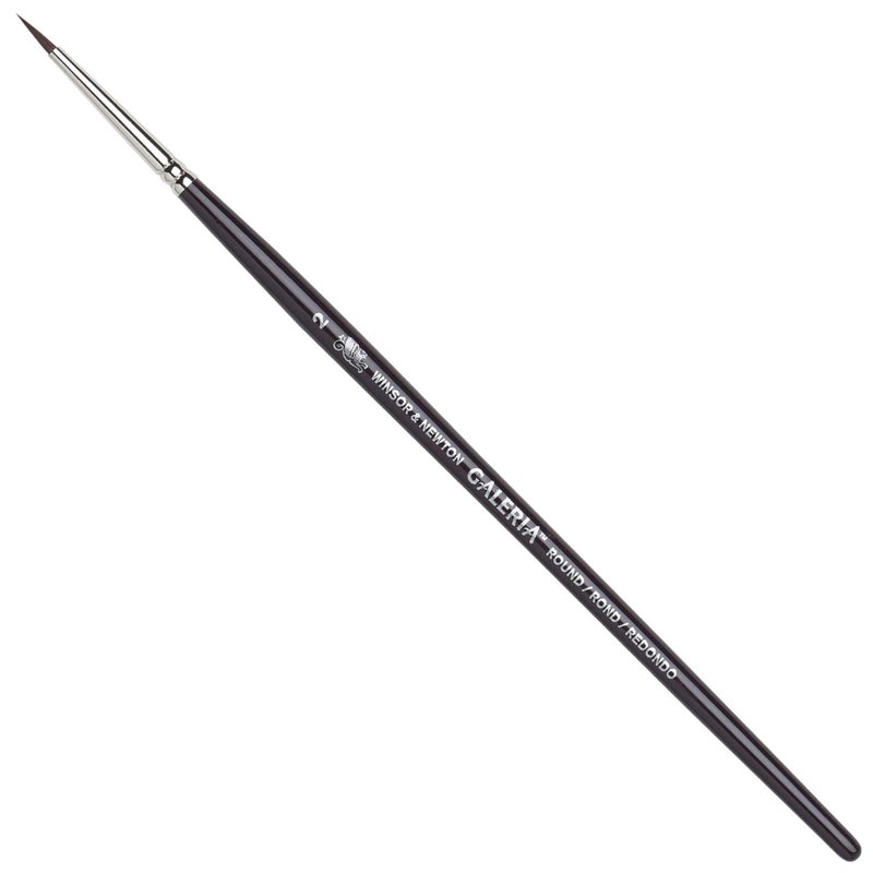Winsor Newton Winsor & Newton Galeria Brush Short Handle Round No 2 (Each) (1.75mm) - Image 1