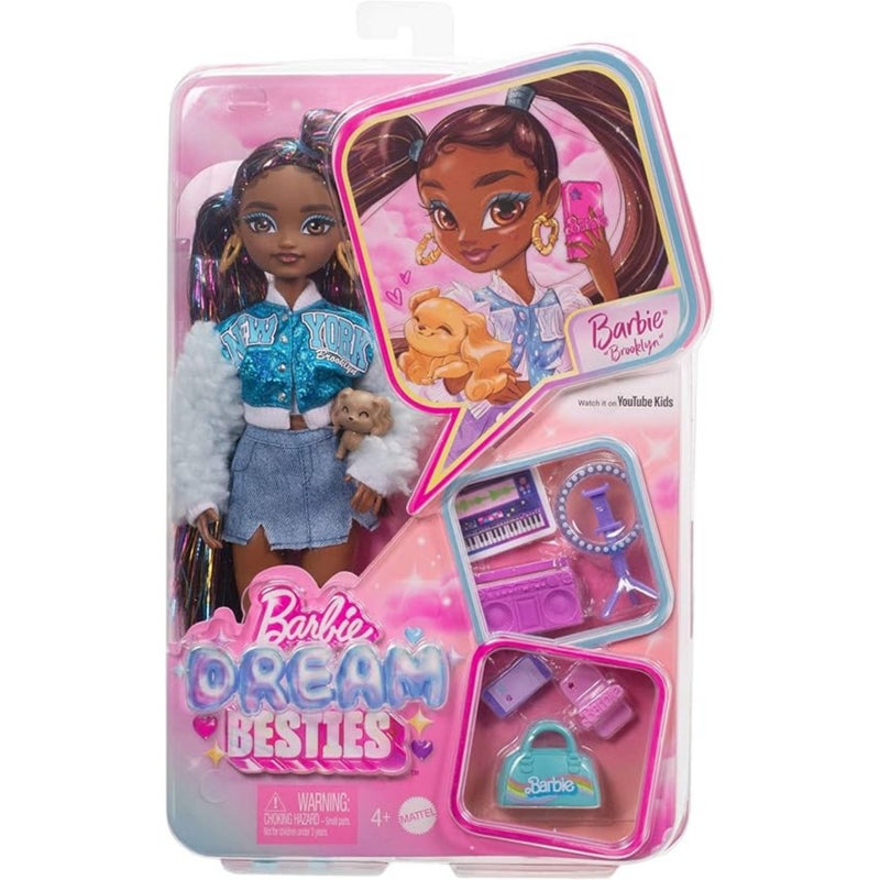 Barbie Dream Besties Barbie Brooklyn Fashion Doll & Accessories (32 cm) - Image 2
