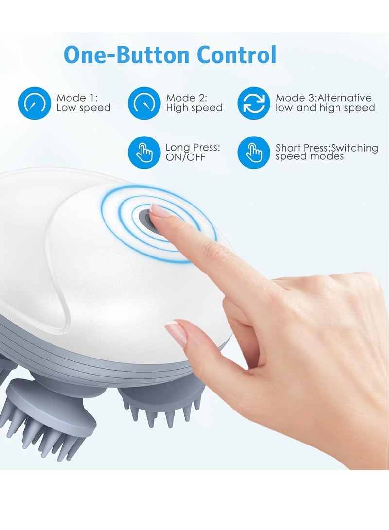 general Handheld Pet Massager for Dogs and Cats Electric Cat and Dog Massage Tool - Head and Back Scratcher for Relieving Tension, Tight Muscles and Stiffness with Four Rotating Massage Heads - Image 4