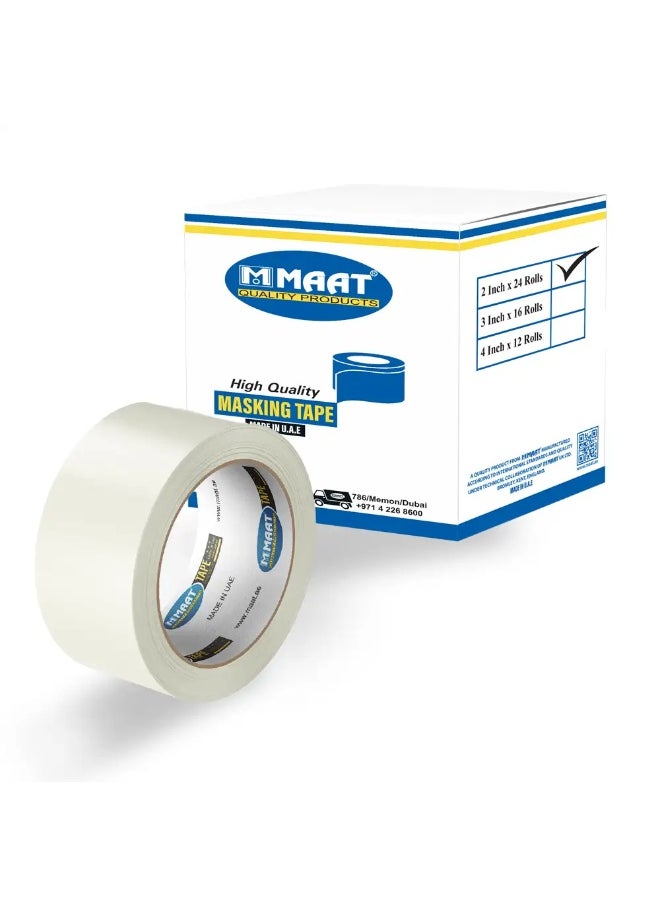 MAAT 2" Width | MAAT Masking Tape 2 Inch | Heavy-Duty UAE-Made Tape for Painting, Carpentry & More  | 15Y, 20Y & 25Y  - Image 3