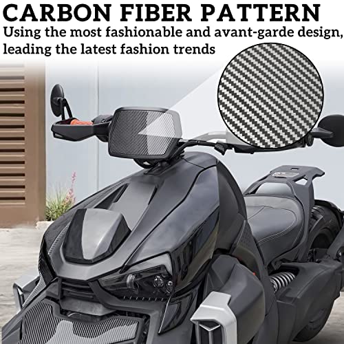 SAUTVS Carbon Fiber Pattern Plastic Gauge Spoiler Kit for Can-Am Ryker 600 900 Sport Rally All Models Accessories, Replace #219400818 - Image 2