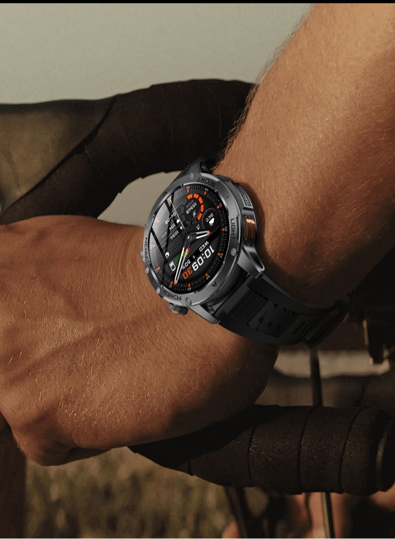 RollsTimi  Men's Multifunctional Bluetooth Smart Sports Watch, Multiple Sports Modes Available, 1.7-Inch High-Definition Full-Touch Screen, LED Wrist Movement Activation, Equipped With A 1000mAh Large-Capacity Battery, Wrist Lift To Wake The Screen, Bluetooth Call Answering/Making, Compatible With Both Android And iOS Systems — RT AK87 - Image 2