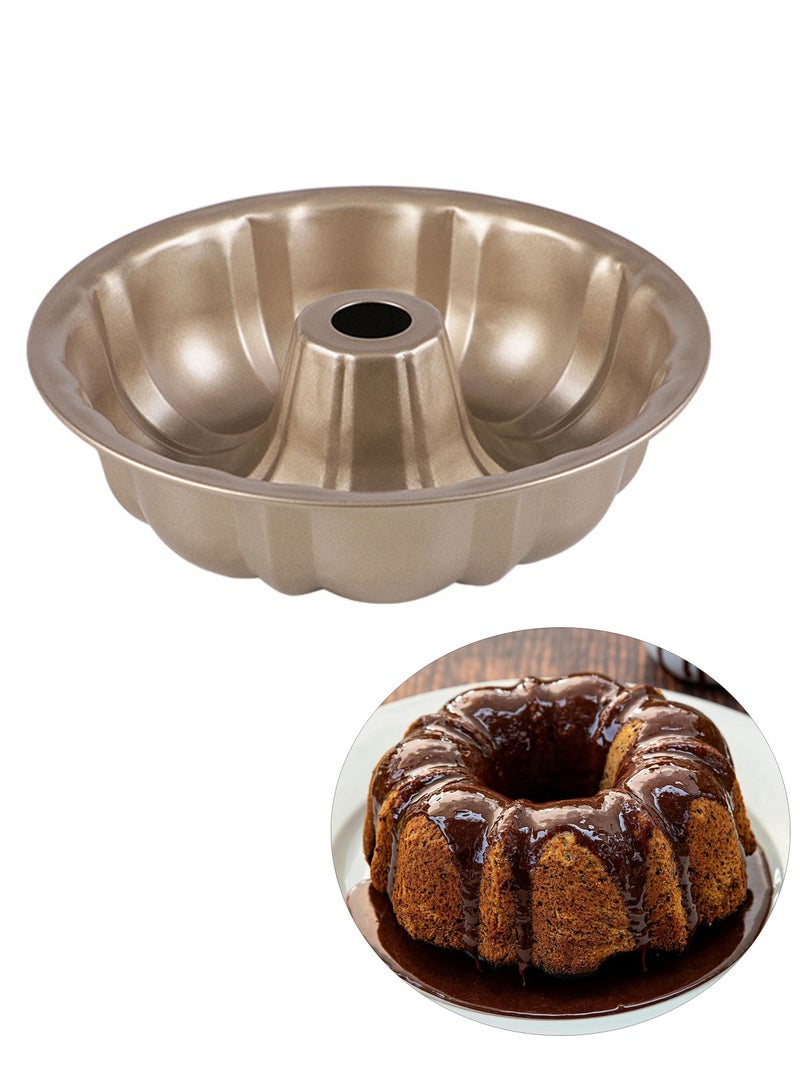Nonstick Carbon Steel Cake Pan Pumpkin Cake Mold for Baking Buntelet, Brownie (24CM) - Image 1