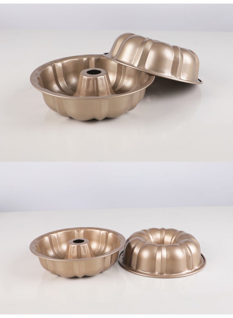 Nonstick Carbon Steel Cake Pan Pumpkin Cake Mold for Baking Buntelet, Brownie (24CM) - Image 4