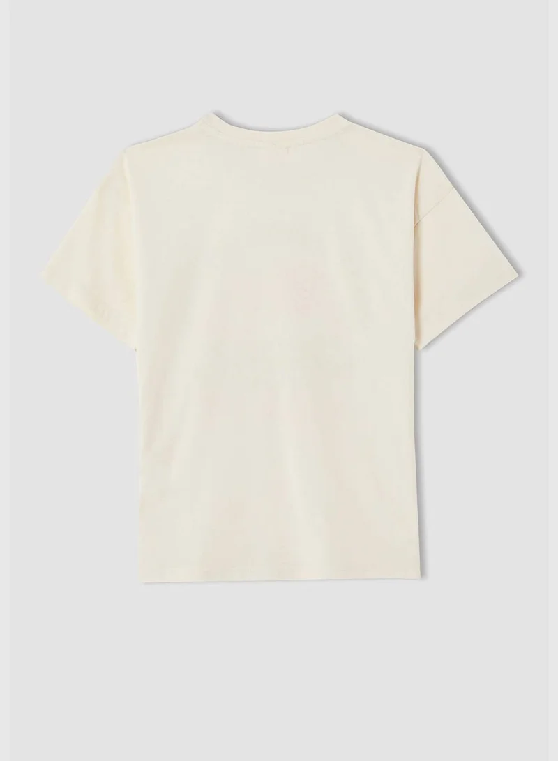 DeFacto Regular Fit Short Sleeve Printed T-Shirt