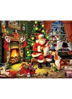 WHITE MOUNTAIN Puzzles Checking It Twice 1000 Piece Jigsaw Puzzle  - Image 1