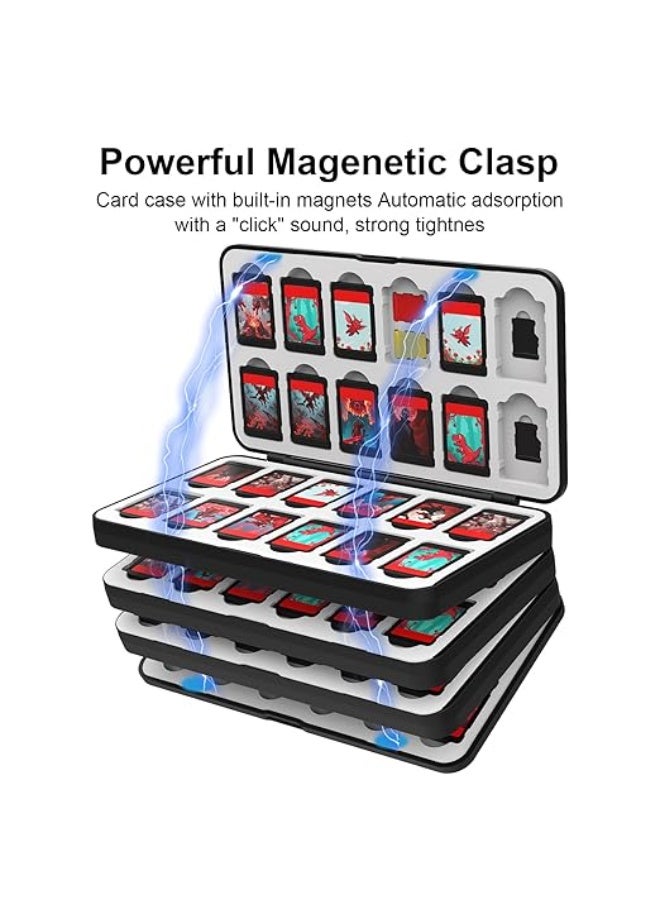 64 Game Holder Cartridge Compatible for Switch Game Cards , Compact & Portable Game Storage Box  - Image 2