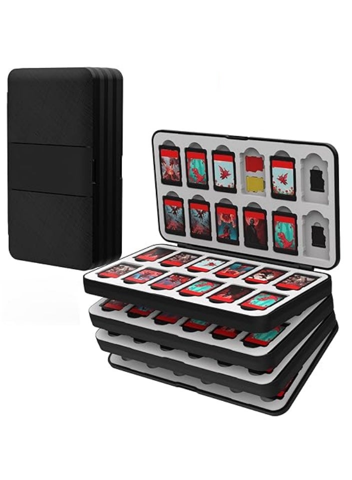 64 Game Holder Cartridge Compatible for Switch Game Cards , Compact & Portable Game Storage Box  - Image 1