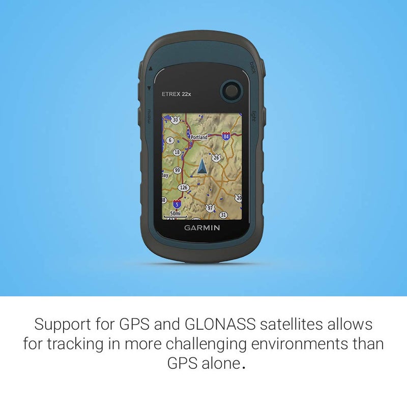 GARMIN جارمن 010-02256-00 eTrex 22x، جهاز تحديد المواقع اليدوي المتين، أسود/أزرق - Image 5