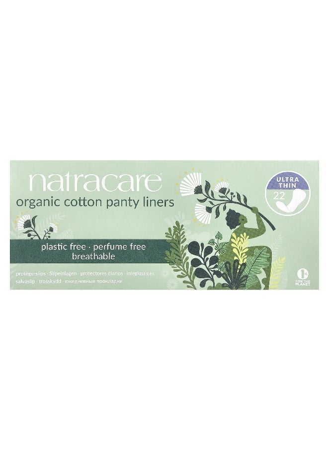 NATRACARE Natracare, Organic Cotton Panty Liners, Ultra Thin, 22 Liners  - Image 1