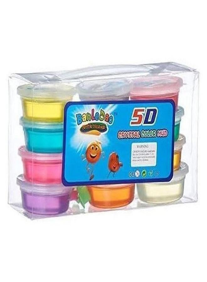 Slime 12 Pieces Of Crystal Mud Slime MultiColored - Image 1