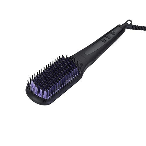 Gorgio Professional Instant Hair Straightening Brush | Ceramic Coated Bristles for Frizz-Free Finish | Ideal for Quick Styling at Home or Office | Compact Electric Brush for Silky, Smooth Hair - Image 1