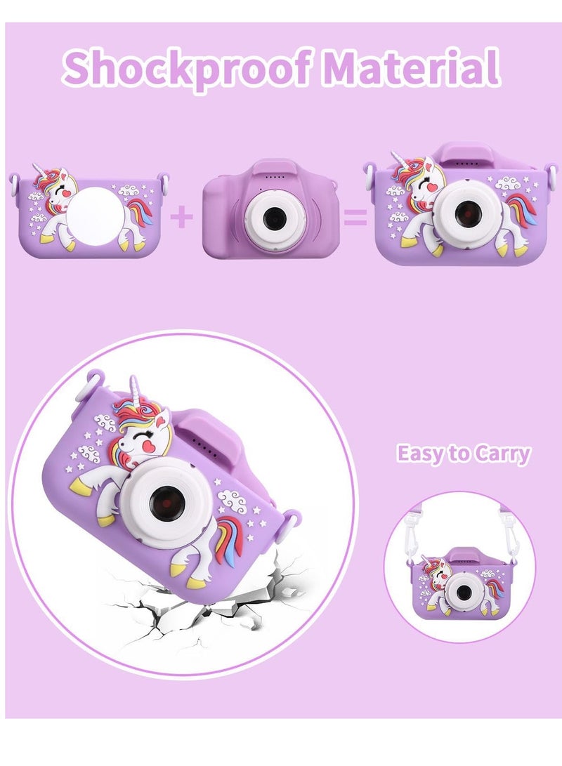 general Kids Camera for Girls, Kids Digital Camera with 32GB Card, 1080P HD Kids Video Camera for Kids Birthday Christmas Toy Gifts Selfie Childrens Camera for Toddler Age 3-14 Years Old - Image 4