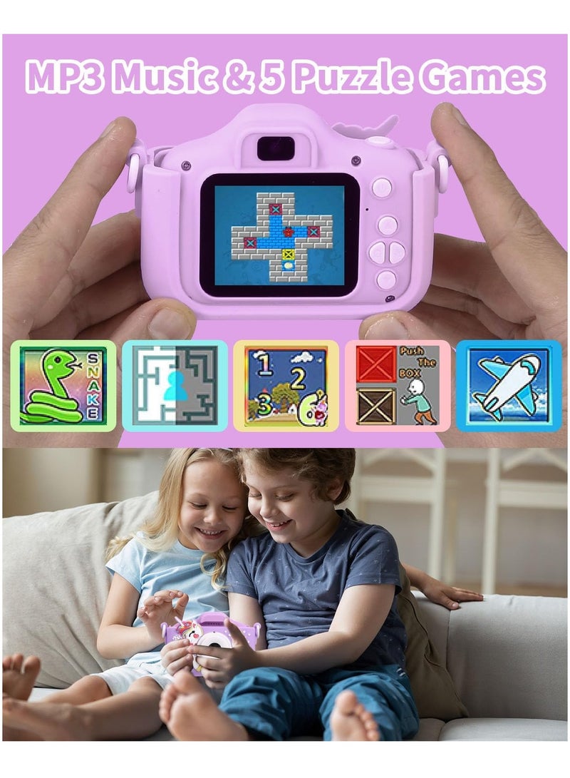 general Kids Camera for Girls, Kids Digital Camera with 32GB Card, 1080P HD Kids Video Camera for Kids Birthday Christmas Toy Gifts Selfie Childrens Camera for Toddler Age 3-14 Years Old - Image 2