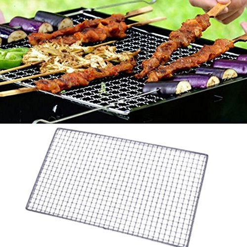 Secfanya QKDS BBQ Grill Stainless Steel Mesh BBQ Grill Grate Grid Wire Rack Cooking Replacement Net Works on SmokerPelletGasCharcoal Grill for Camping Barbecue Outdoor Picnic Tool 30 45cm - Image 3