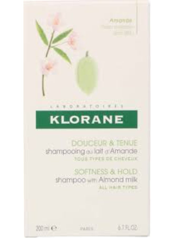 Klorane Softness and Hold Shampoo With Almond Milk 200ml - Image 3