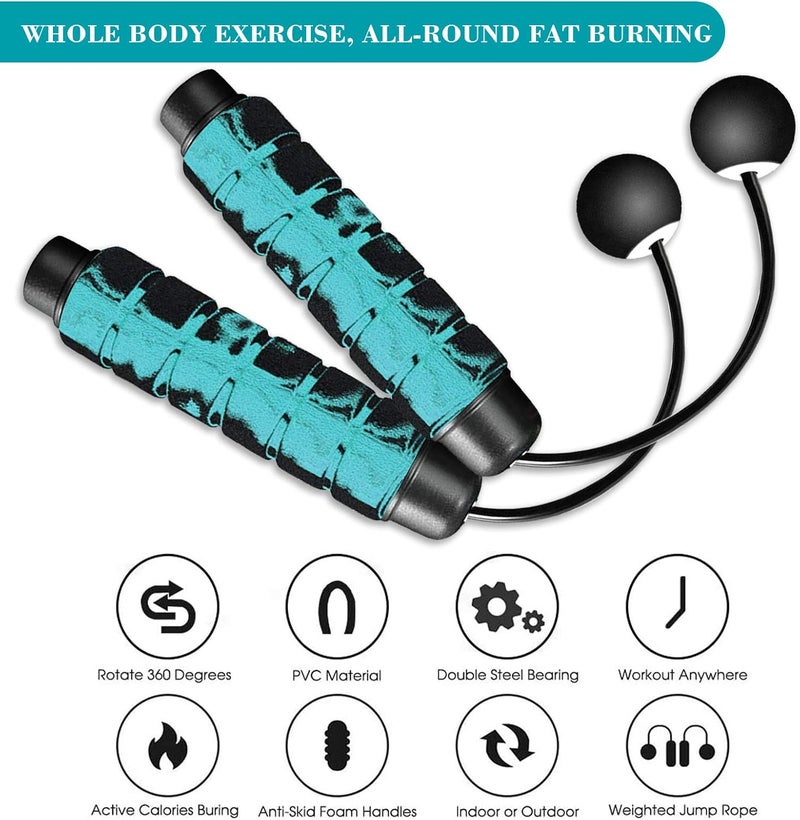 Redify Weighted Cordless Jump Rope for Fitness[Suitable for Different Ages and Levels] Ropeless Jump Rope for Boxing MMA WOD Training, BOD Rope Beachbody MBF,High Speed Rope Skipping for Narrow Space - Image 5