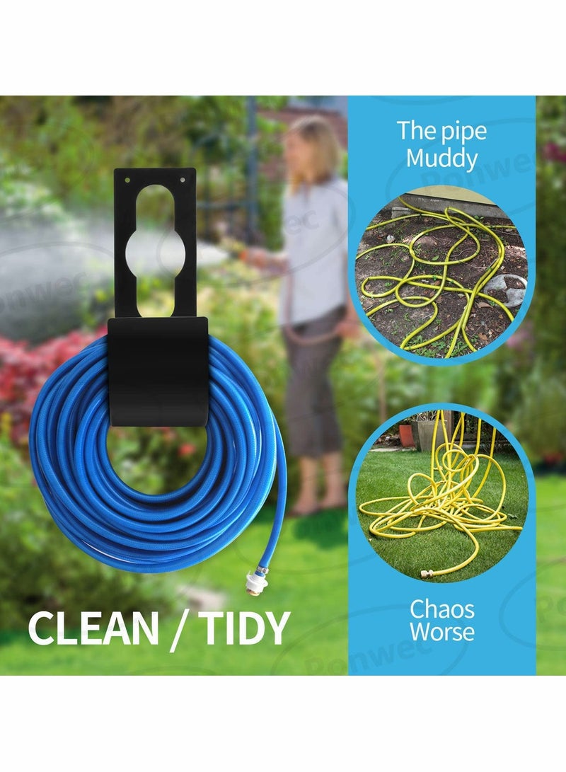 Generic Stainless Steel Wall Mount Hose Holder for 25FT to 100FT Hoses , Durable and Heavy Duty - Image 3