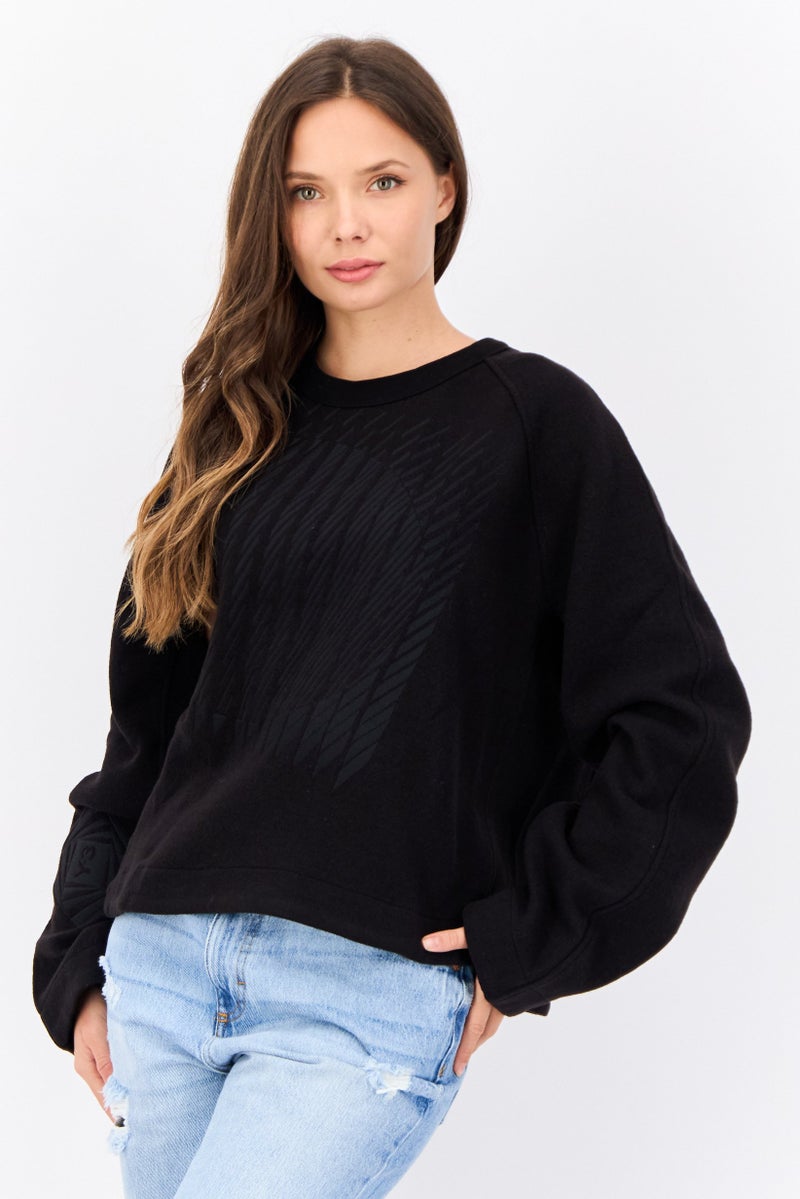 Adidas Adidas Y-3 By Yohji Yamamoto Women Sportswear Fit Outdoor Sweatshirt, Black  - Image 1
